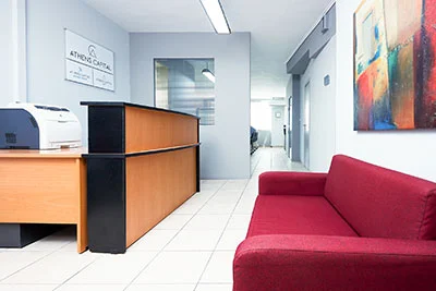 Είσοδος Coworking χώρου εργασίας Πατησίων 48